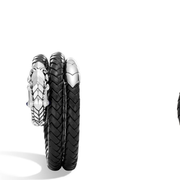 John Hardy Legends Naga Leather Coil Bracelet - Picture 3 of 15